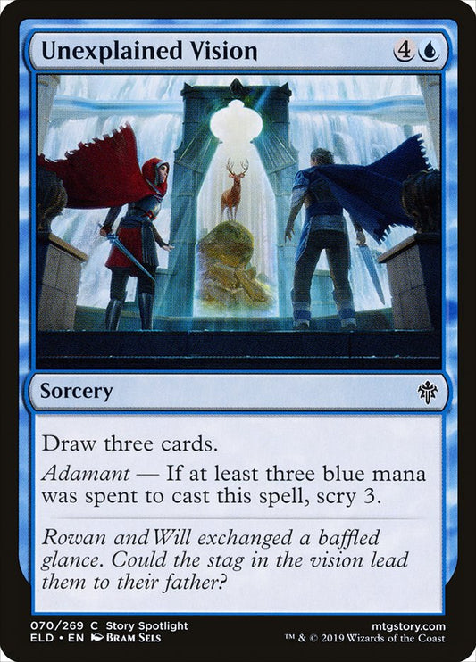 MTG Card Title: Unexplained Vision ELD/70