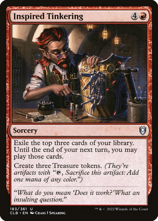 MTG Card Title: Inspired Tinkering CLB/183
