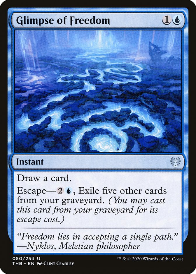 MTG Card Title: Glimpse of Freedom THB/50