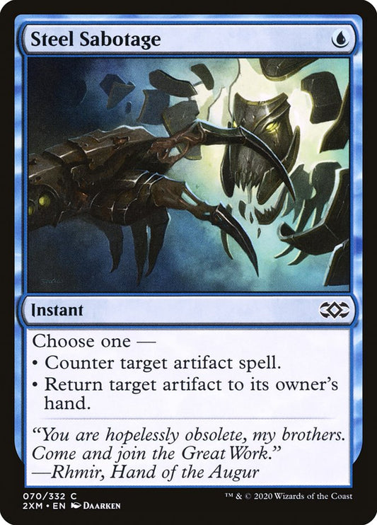 MTG Card Title: Steel Sabotage 2XM/70