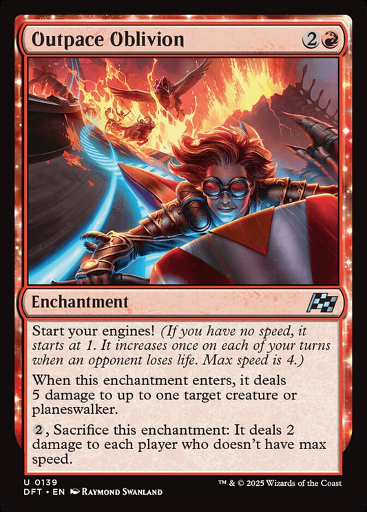 MTG Card Title: Outpace Oblivion DFT/139