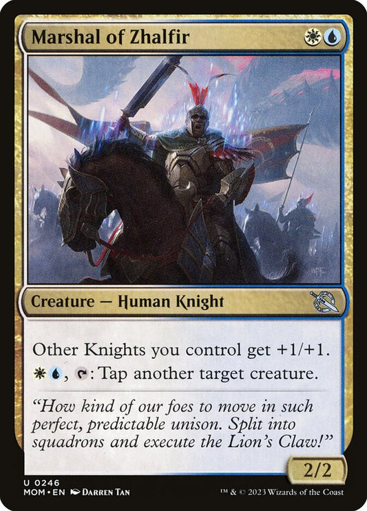 MTG Card Title: Marshal of Zhalfir MOM/246