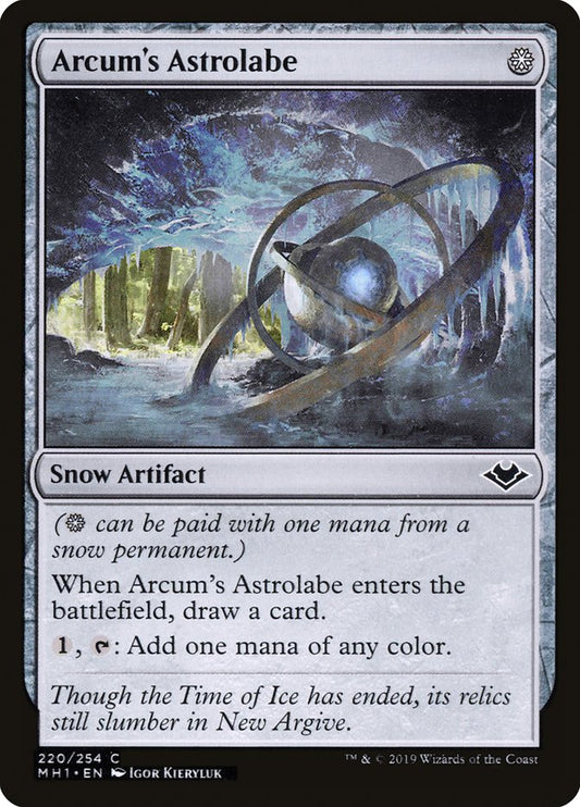 MTG Card Title: Arcum's Astrolabe MH1/220