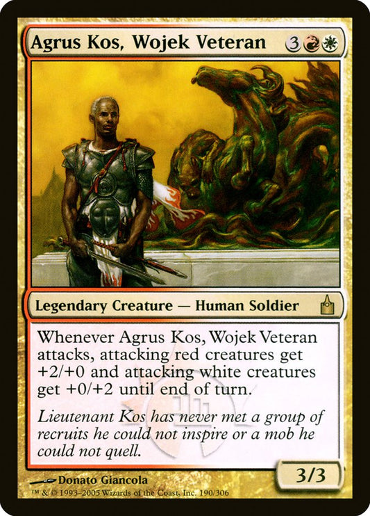 MTG Card Title: Agrus Kos, Wojek Veteran RAV/190