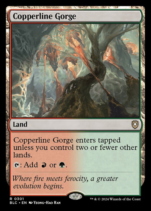 MTG Card Title: Copperline Gorge BLC/301