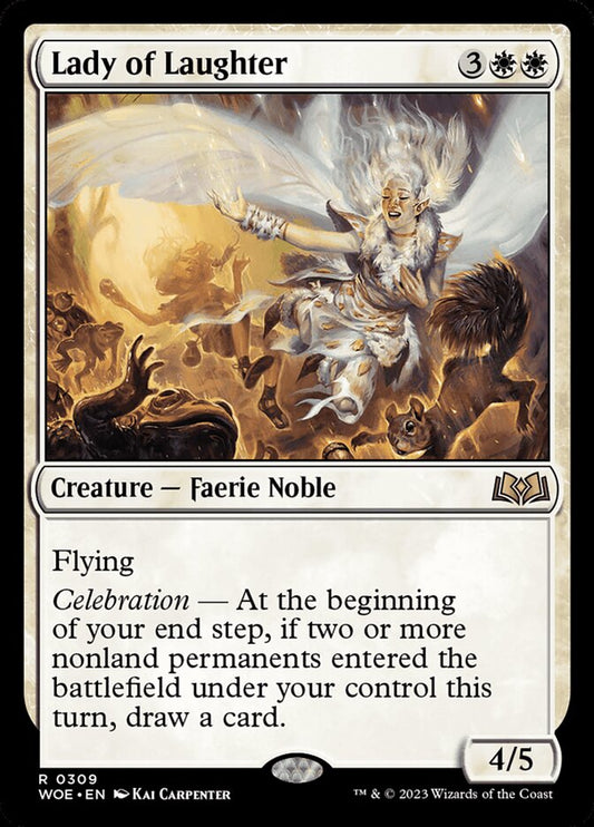 MTG Card Title: Lady of Laughter WOE/309