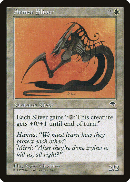 MTG Card Title: Armor Sliver TMP/4