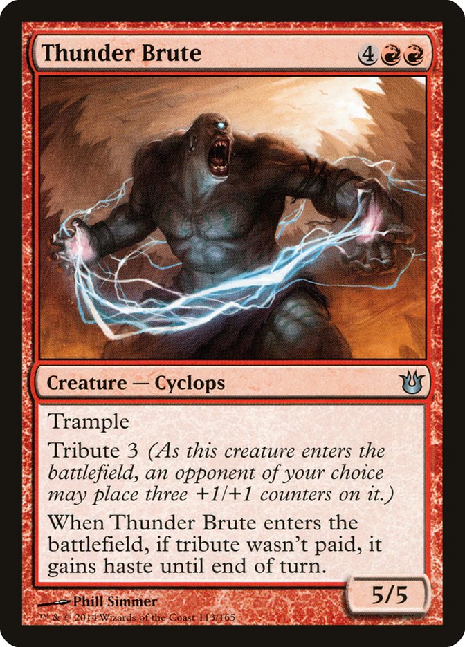 MTG Card Title: Thunder Brute BNG/113