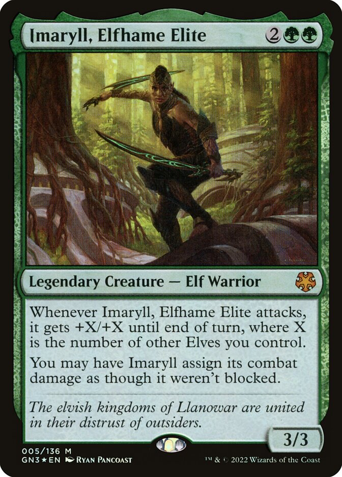 MTG Card Title: Imaryll, Elfhame Elite GN3/5