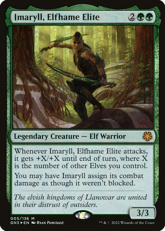 MTG Card Title: Imaryll, Elfhame Elite GN3/5