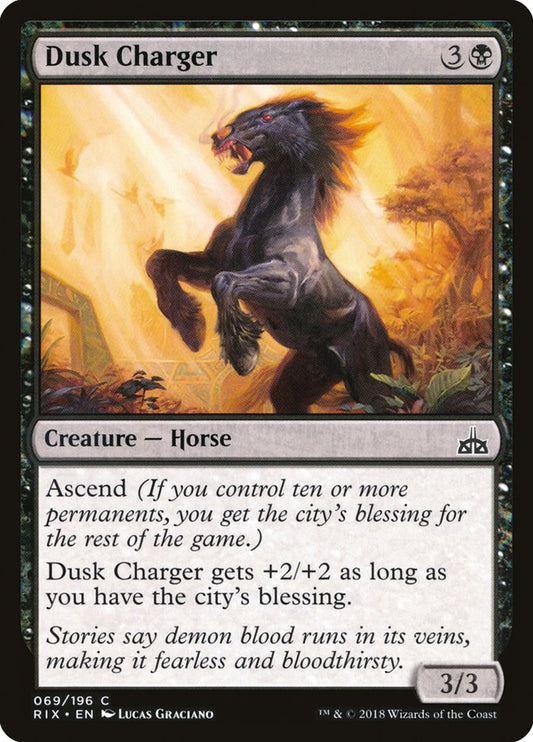 MTG Card Title: Dusk Charger RIX/69
