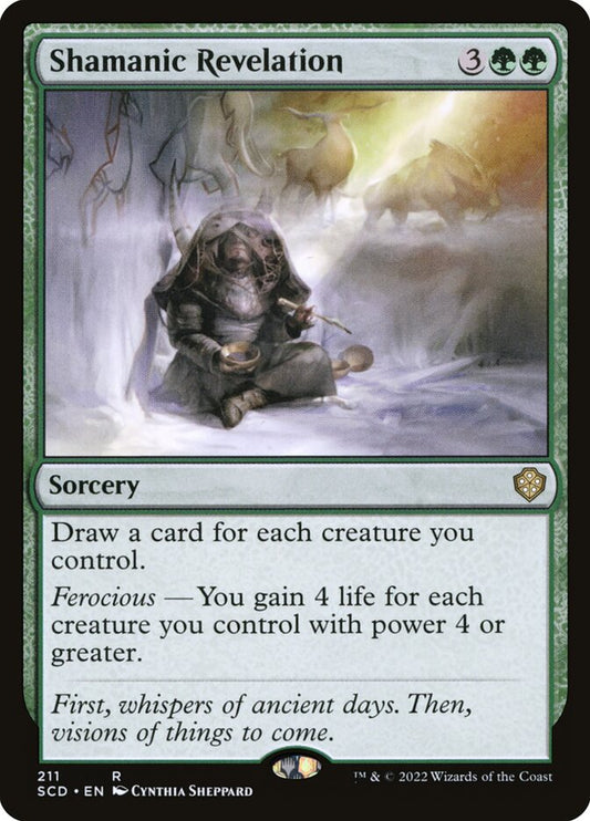 MTG Card Title: Shamanic Revelation SCD/211