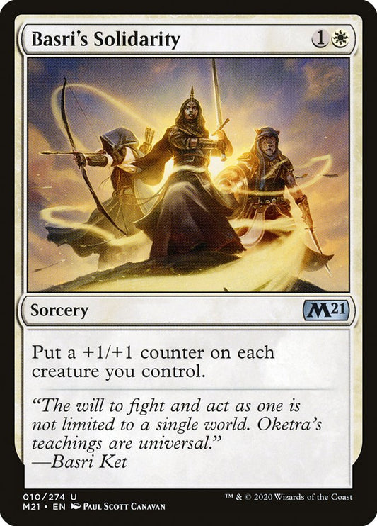 MTG Card Title: Basri's Solidarity M21/10