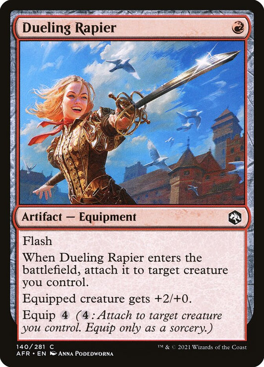 MTG Card Title: Dueling Rapier AFR/140