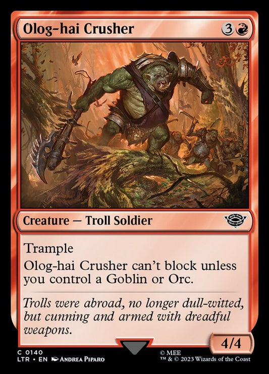 MTG Card Title: Olog-hai Crusher LTR/140