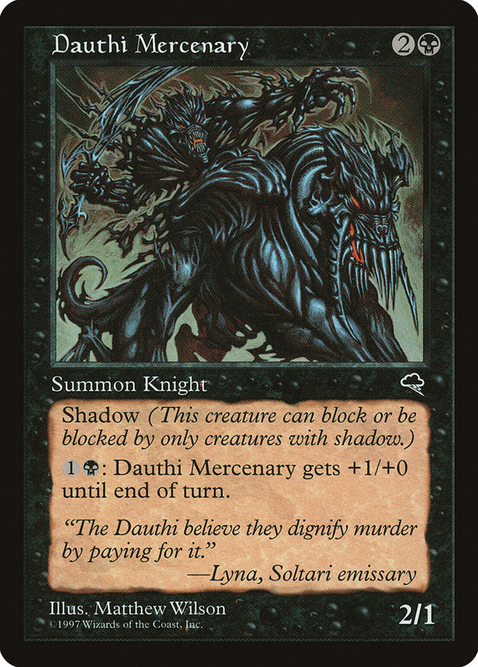 MTG Card Title: Dauthi Mercenary TMP/124