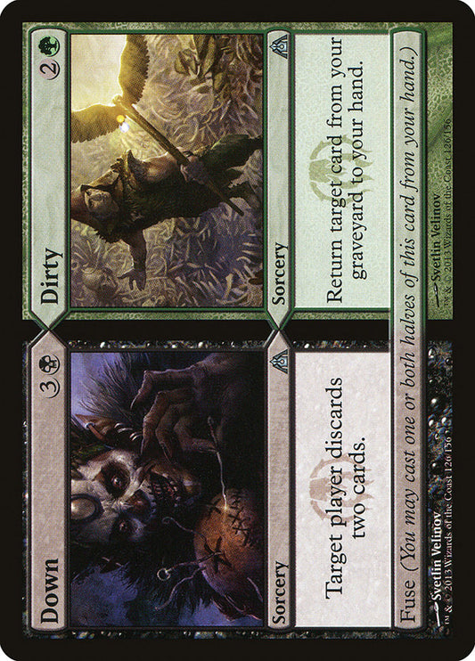 MTG Card Title: Down // Dirty DGM/126