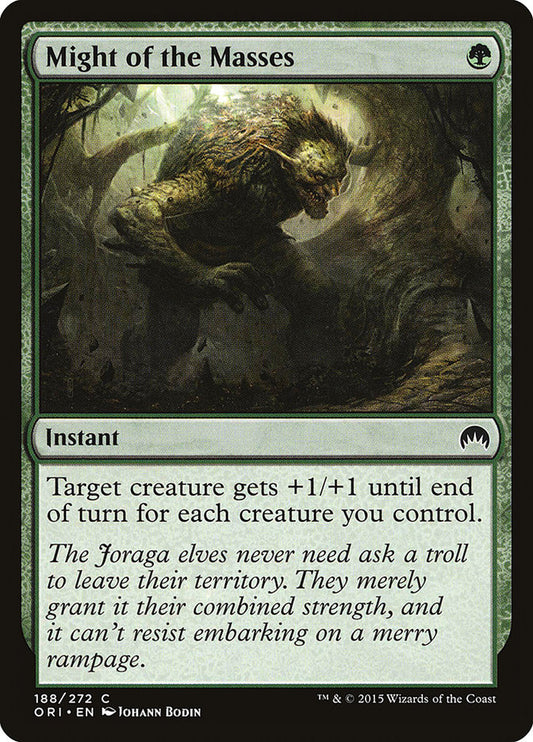 MTG Card Title: Might of the Masses ORI/188