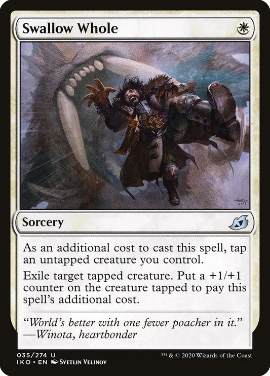 MTG Card Title: Swallow Whole IKO/35