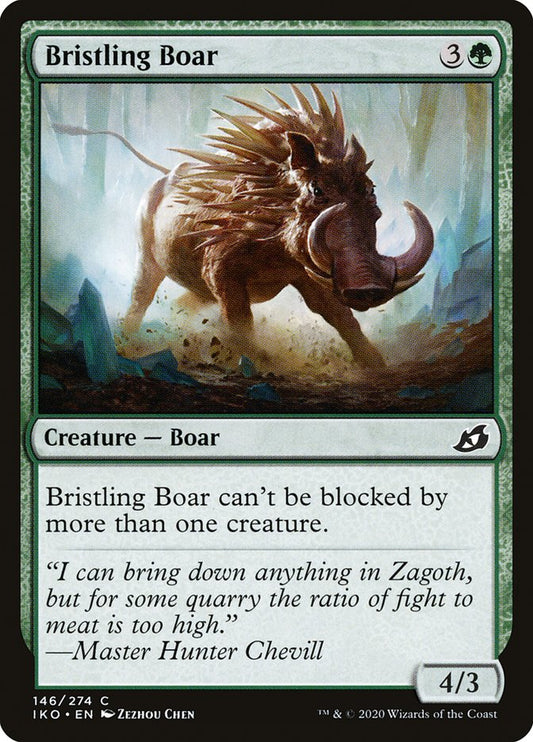 MTG Card Title: Bristling Boar IKO/146