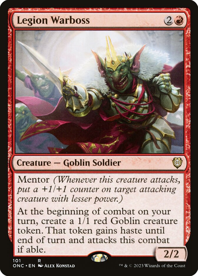 MTG Card Title: Legion Warboss ONC/101