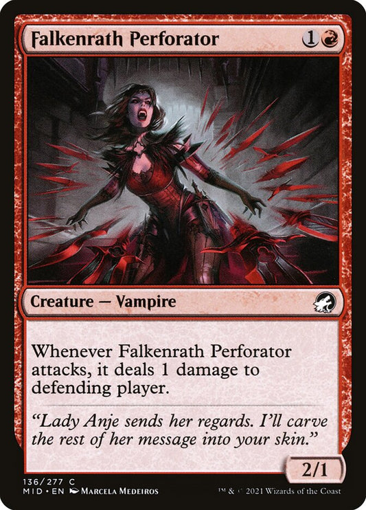 MTG Card Title: Falkenrath Perforator MID/136