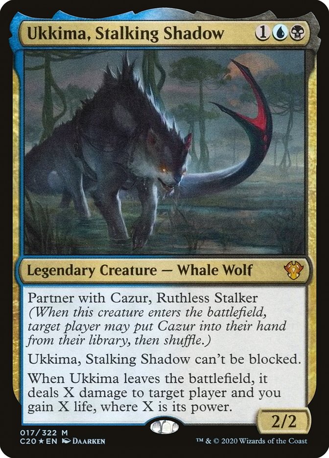 MTG Card Title: Ukkima, Stalking Shadow C20/17