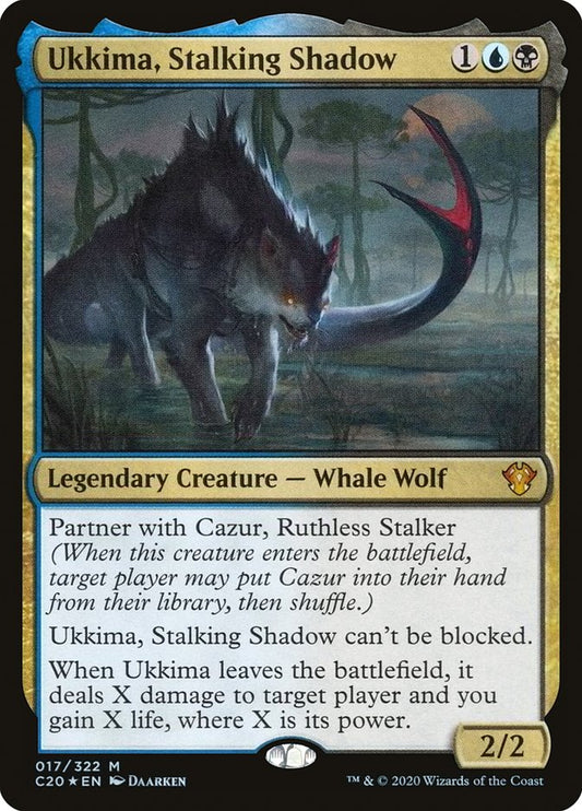 MTG Card Title: Ukkima, Stalking Shadow C20/17
