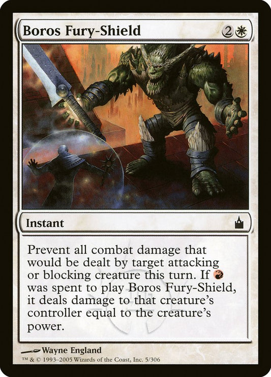 MTG Card Title: Boros Fury-Shield RAV/5