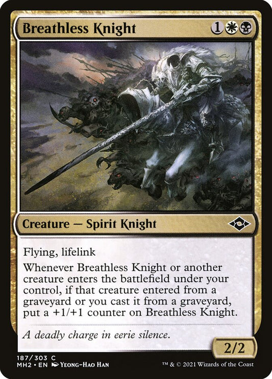 MTG Card Title: Breathless Knight MH2/187