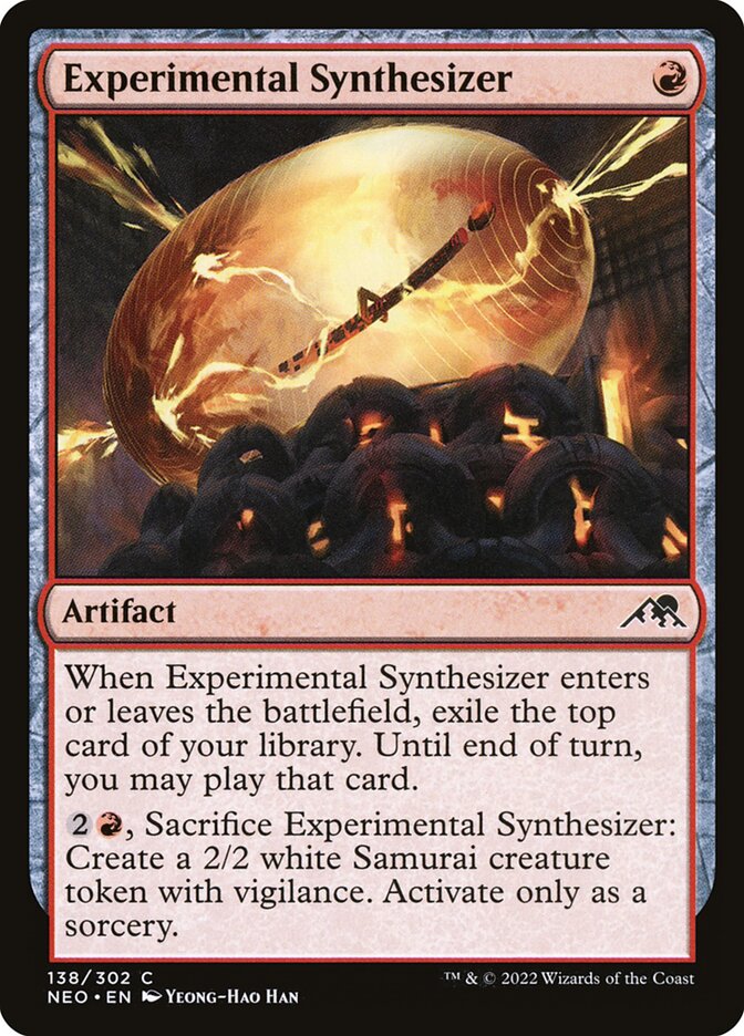 MTG Card Title: Experimental Synthesizer NEO/138