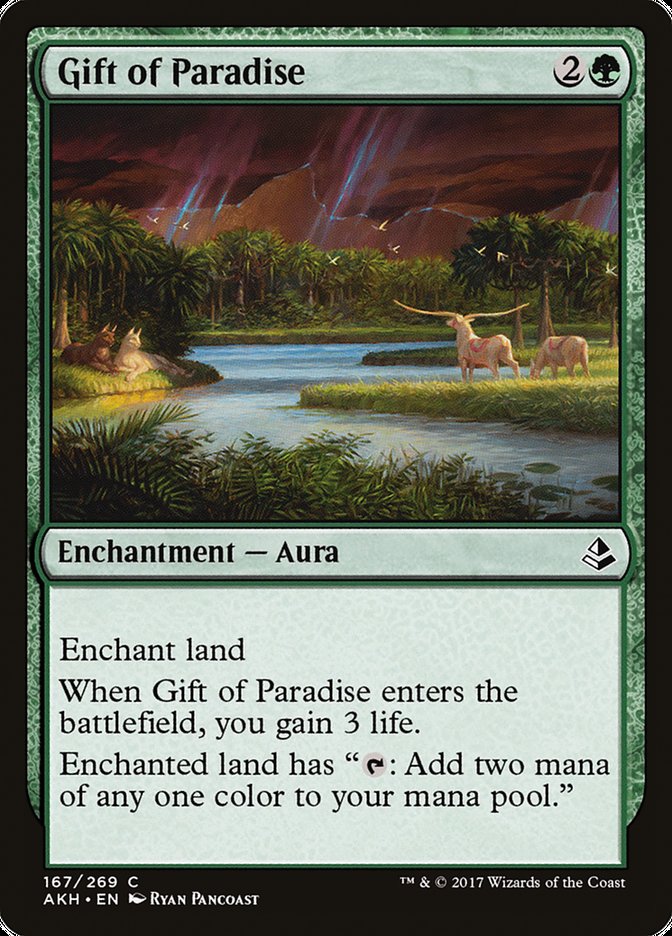 MTG Card Title: Gift of Paradise AKH/167