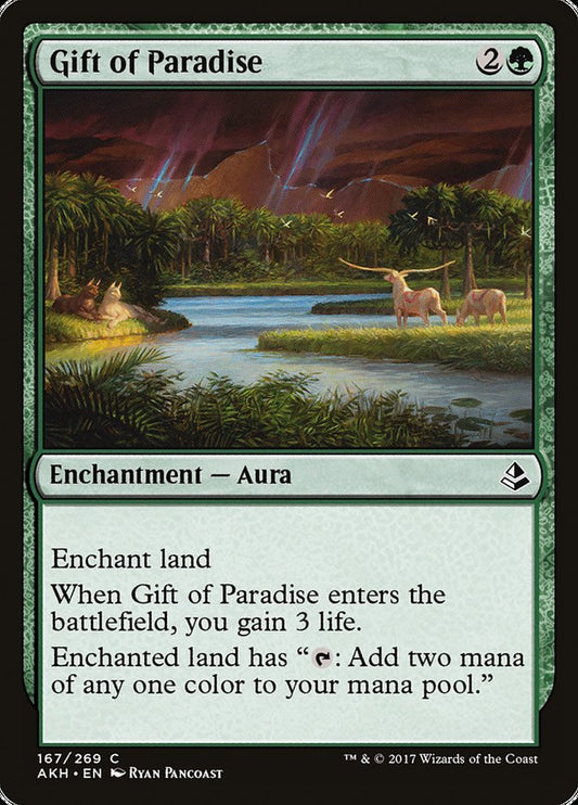 MTG Card Title: Gift of Paradise AKH/167