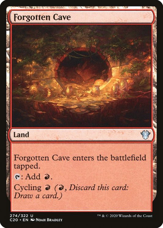 MTG Card Title: Forgotten Cave C20/274