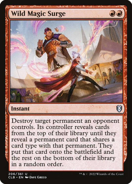 MTG Card Title: Wild Magic Surge CLB/206