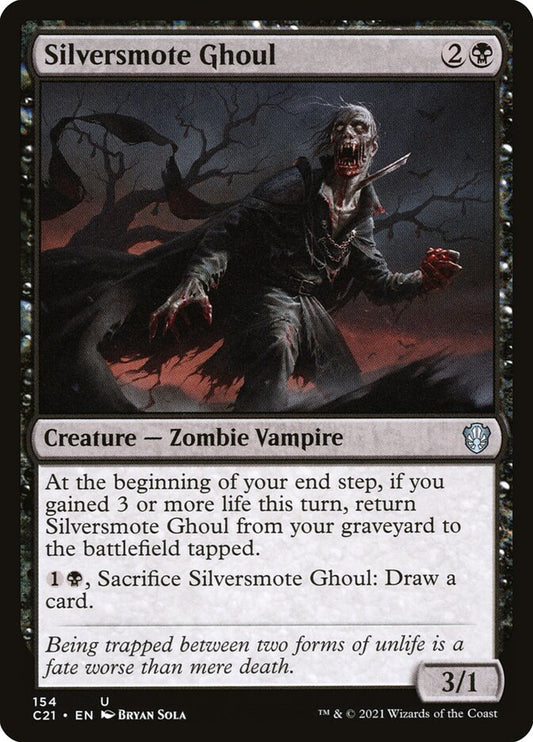 MTG Card Title: Silversmote Ghoul C21/154