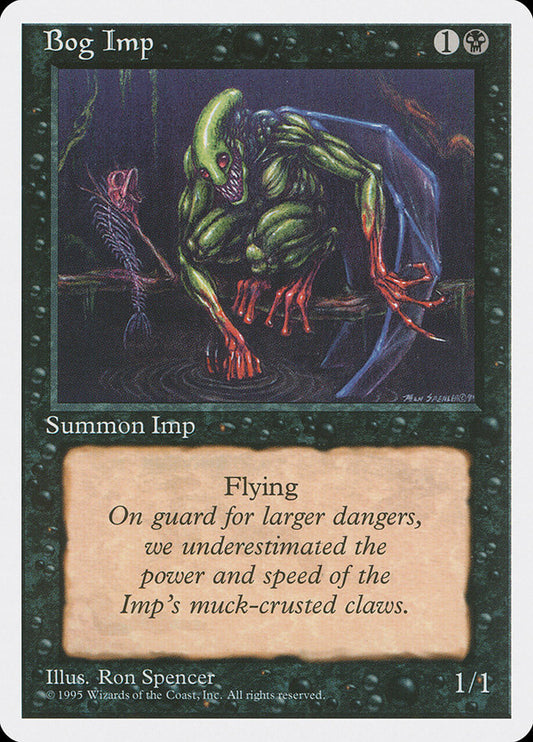MTG Card Title: Bog Imp 4ED/123