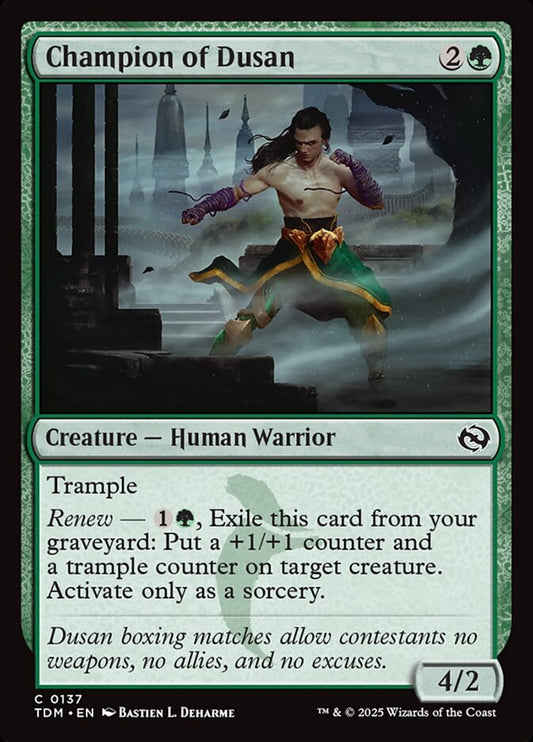 MTG Card Title: Champion of Dusan TDM/137