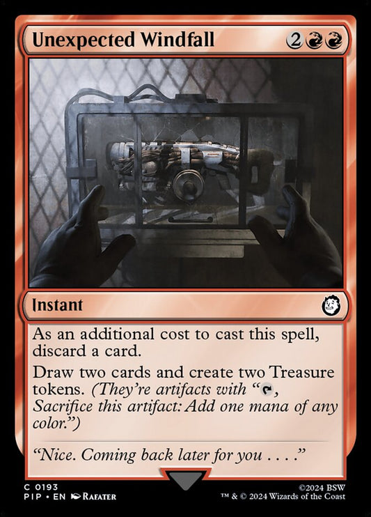MTG Card Title: Unexpected Windfall PIP/193