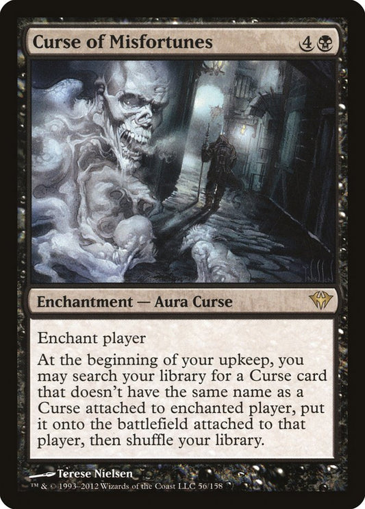 MTG Card Title: Curse of Misfortunes DKA/56