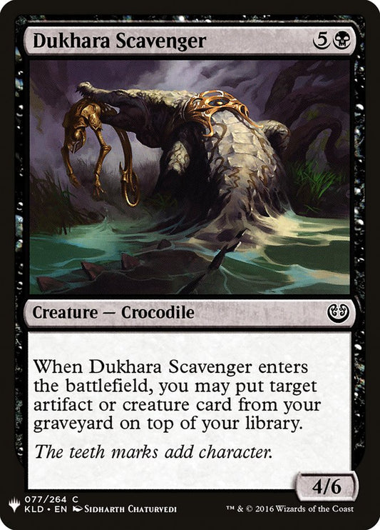 MTG Card Title: Dukhara Scavenger PLST/KLD-77