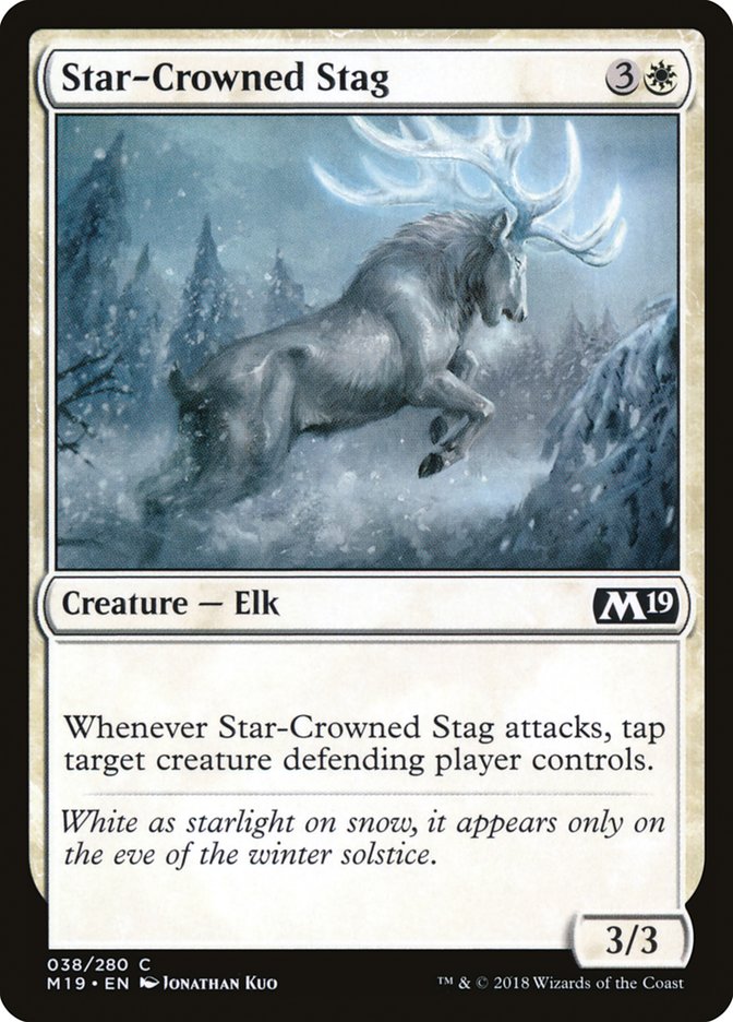 MTG Card Title: Star-Crowned Stag M19/38