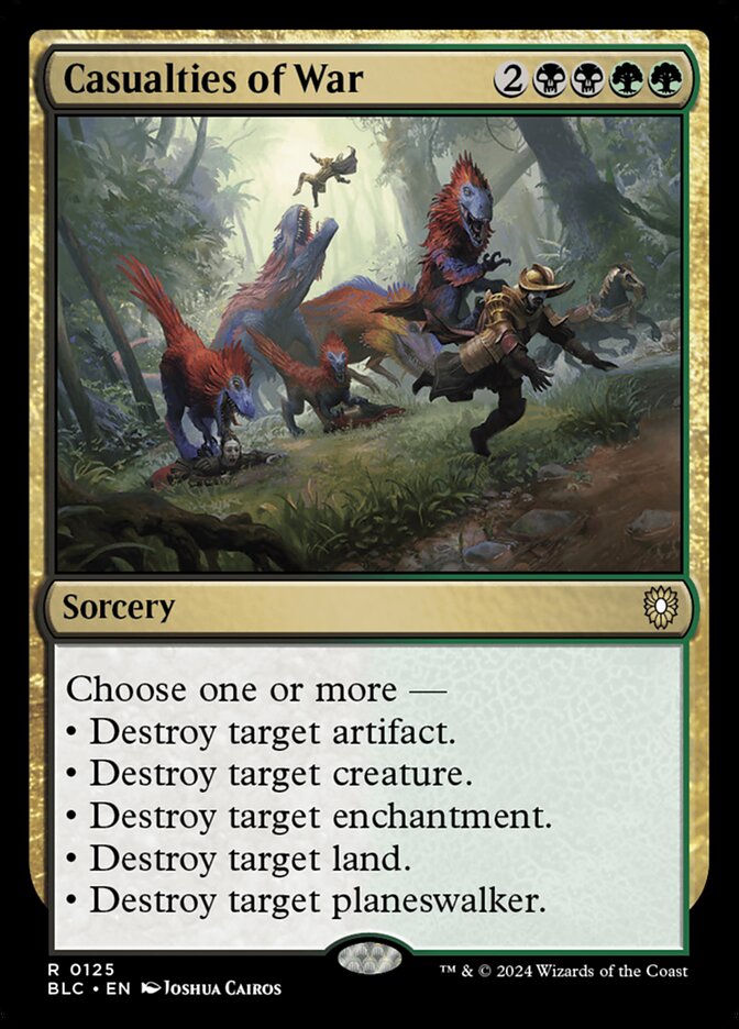 MTG Card Title: Casualties of War BLC/125