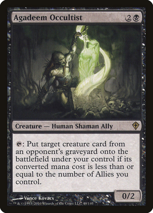MTG Card Title: Agadeem Occultist WWK/48