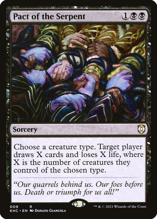 MTG Card Title: Pact of the Serpent KHC/9