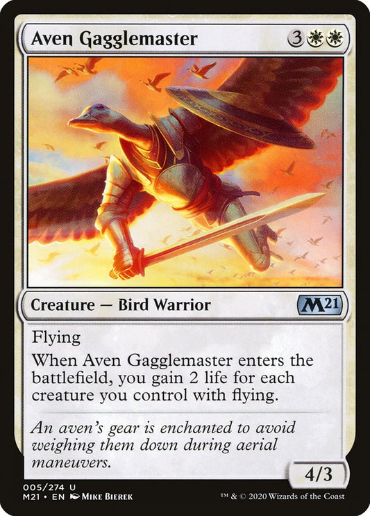 MTG Card Title: Aven Gagglemaster M21/5