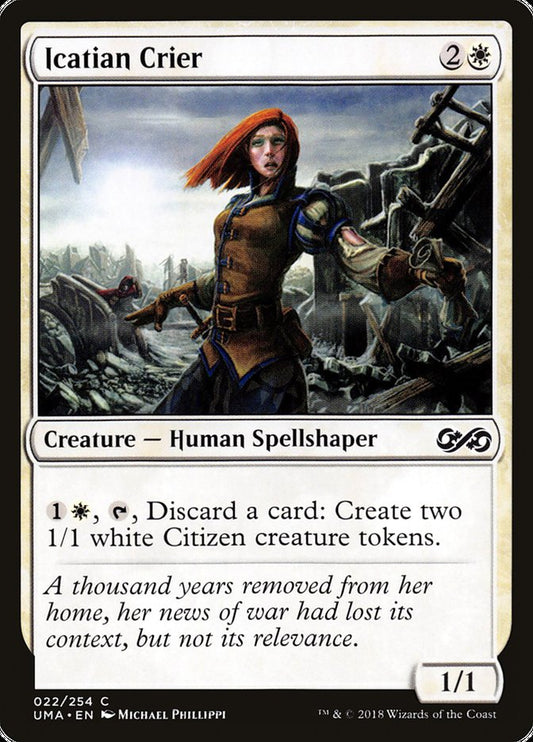 MTG Card Title: Icatian Crier UMA/22