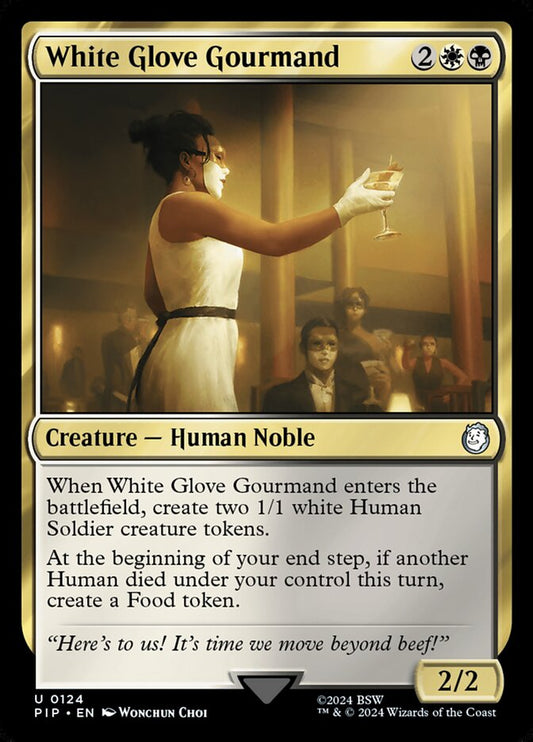 MTG Card Title: White Glove Gourmand PIP/124