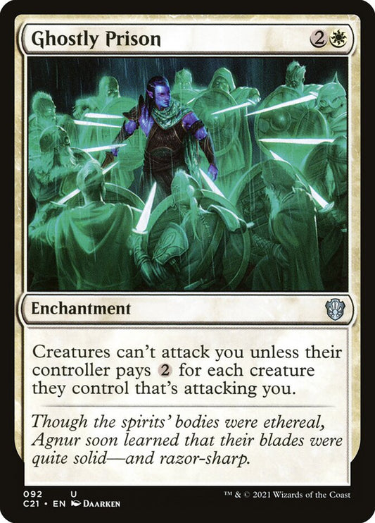 MTG Card Title: Ghostly Prison C21/92