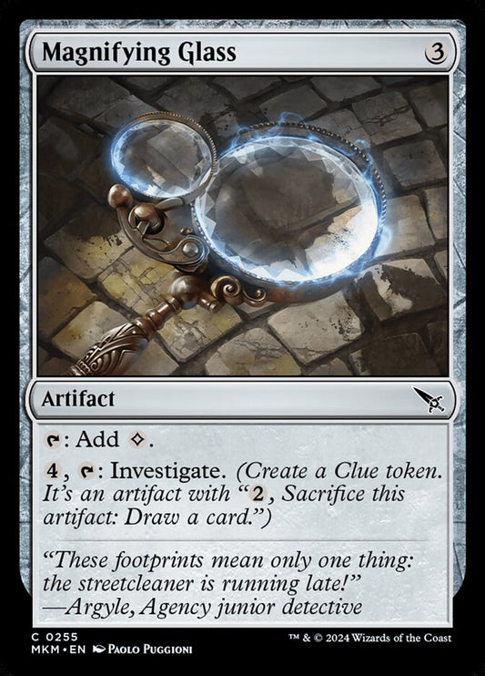 MTG Card Title: Magnifying Glass MKM/255